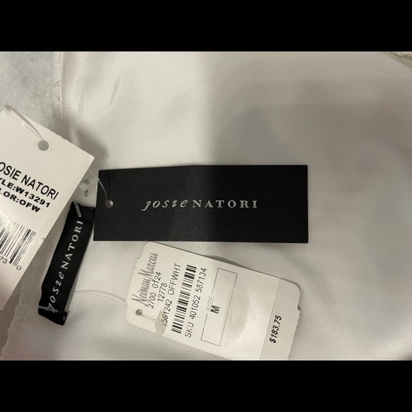 Josie Natori NWT gorgeous Lined M White Lace Dress Neiman Marcus purchase. - Picture 6 of 10